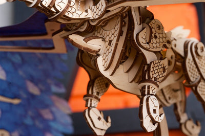 Ugears – Sturmdrache Himmelsdrache | 3D Holzpuzzle - Lama Welt