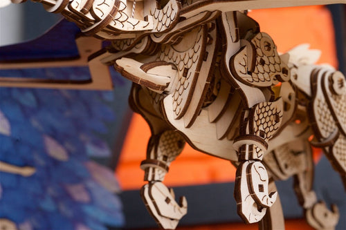 Ugears – Sturmdrache Himmelsdrache | 3D Holzpuzzle - Lama Welt