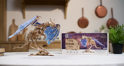 Ugears – Sturmdrache Himmelsdrache | 3D Holzpuzzle - Lama Welt