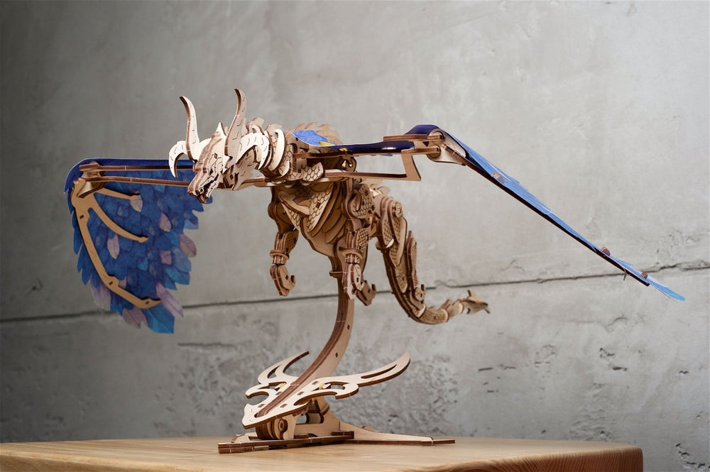 Ugears – Sturmdrache Himmelsdrache | 3D Holzpuzzle - Lama Welt