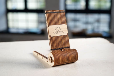 Ugears – Telefonhalterung Handy - Ständer | 3D Holzpuzzle - Lama Welt