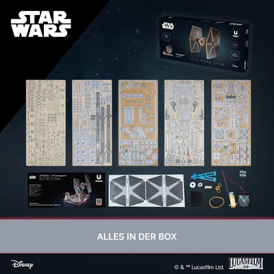 Ugears | Raumjäger „Star Wars TIE Fighter™“ | 3D Holzpuzzle