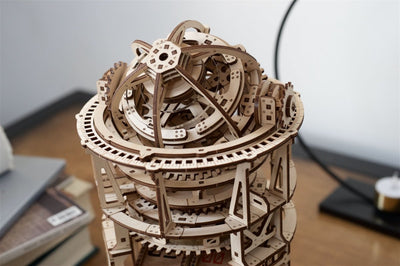 Ugears – Tourbillon - Tischuhr Sternengucker Mechanische Himmelsuhr | 3D Holzpuzzle - Lama Welt
