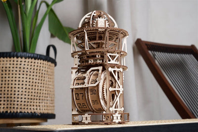Ugears – Tourbillon - Tischuhr Sternengucker Mechanische Himmelsuhr | 3D Holzpuzzle - Lama Welt