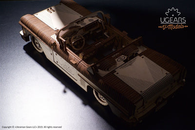 Ugears – Traum Cabriolet Vm - 05 Modellcabrio | 3D Holzpuzzle - Lama Welt