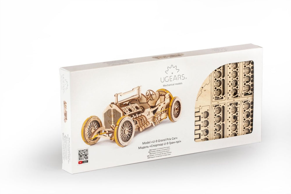 Ugears – U - 9 Grand Prix Rennwagen Sportauto | 3D Holzpuzzle - Lama Welt