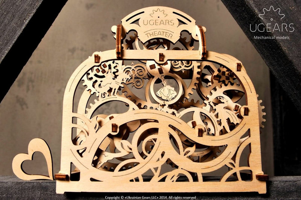 Ugears – Ugears 3D Holzpuzzle Theater Bühnenhaus Aus Holz | 3D Holzpuzzle - Lama Welt