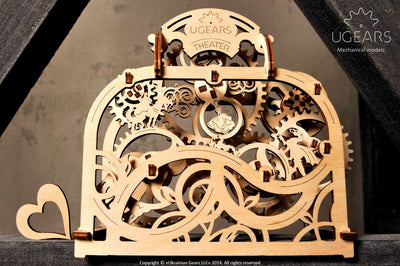 Ugears – Ugears 3D Holzpuzzle Theater Bühnenhaus Aus Holz | 3D Holzpuzzle - Lama Welt