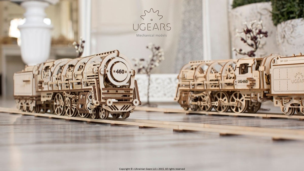 Ugears – Ugears Dampflokomotive Holzbausatz – 3D Modellbausatz Aus Holz | 3D Holzpuzzle - Lama Welt
