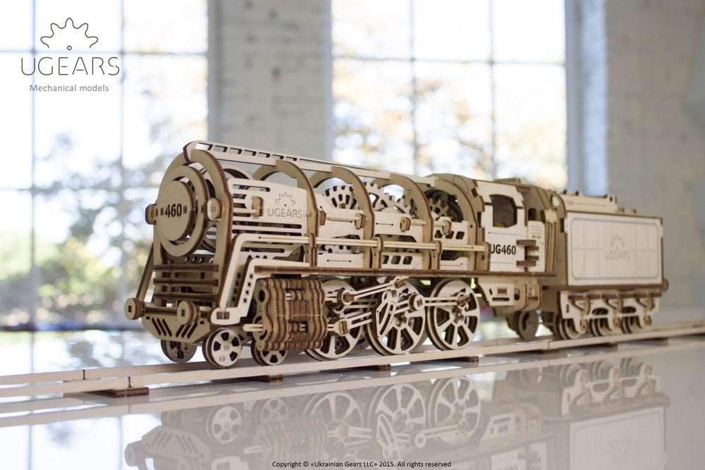 Ugears – Ugears Dampflokomotive Holzbausatz – 3D Modellbausatz Aus Holz | 3D Holzpuzzle - Lama Welt