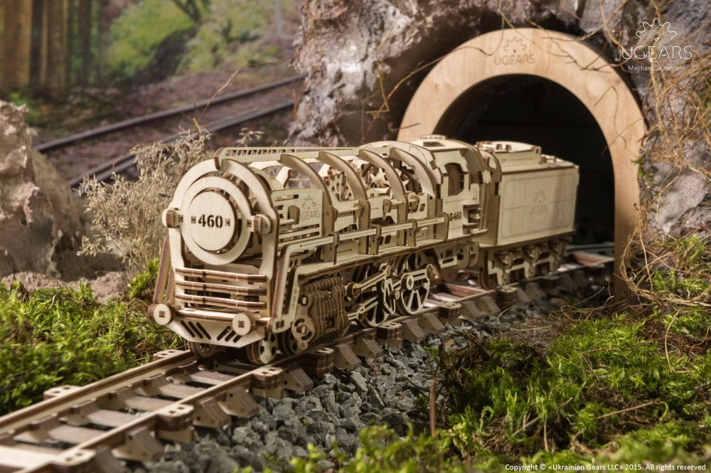 Ugears – Ugears Dampflokomotive Holzbausatz – 3D Modellbausatz Aus Holz | 3D Holzpuzzle - Lama Welt