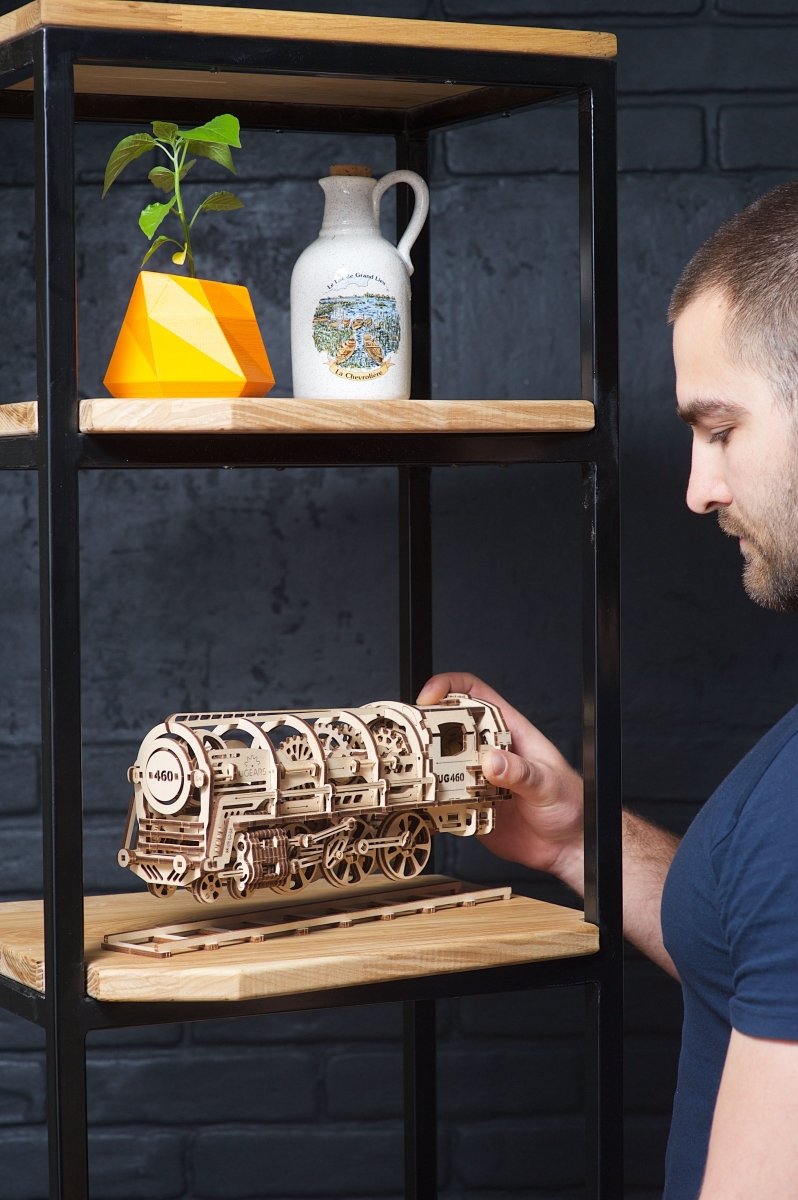 Ugears – Ugears Dampflokomotive Holzbausatz – 3D Modellbausatz Aus Holz | 3D Holzpuzzle - Lama Welt