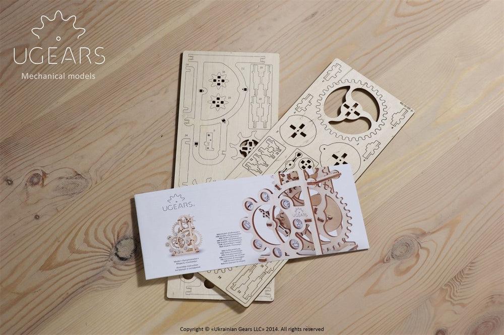 Ugears – Ugears Dynamometer Luftdruck - Anzeiger Bausatz Aus Holz | 3D Holzpuzzle - Lama Welt