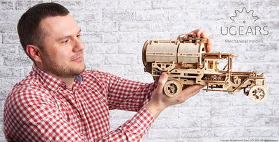 Ugears – Ugears Lkw Tankwagen Holzbausatz – 3D Modell Bausatz | 3D Holzpuzzle - Lama Welt