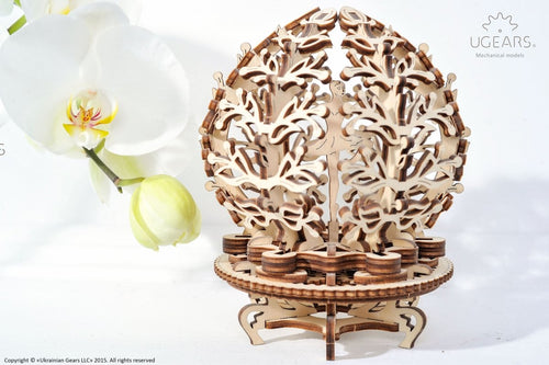 Ugears – Ugears Mechanische Blume Bausatz – 3D Holzmodell Bausatz | 3D Holzpuzzle - Lama Welt