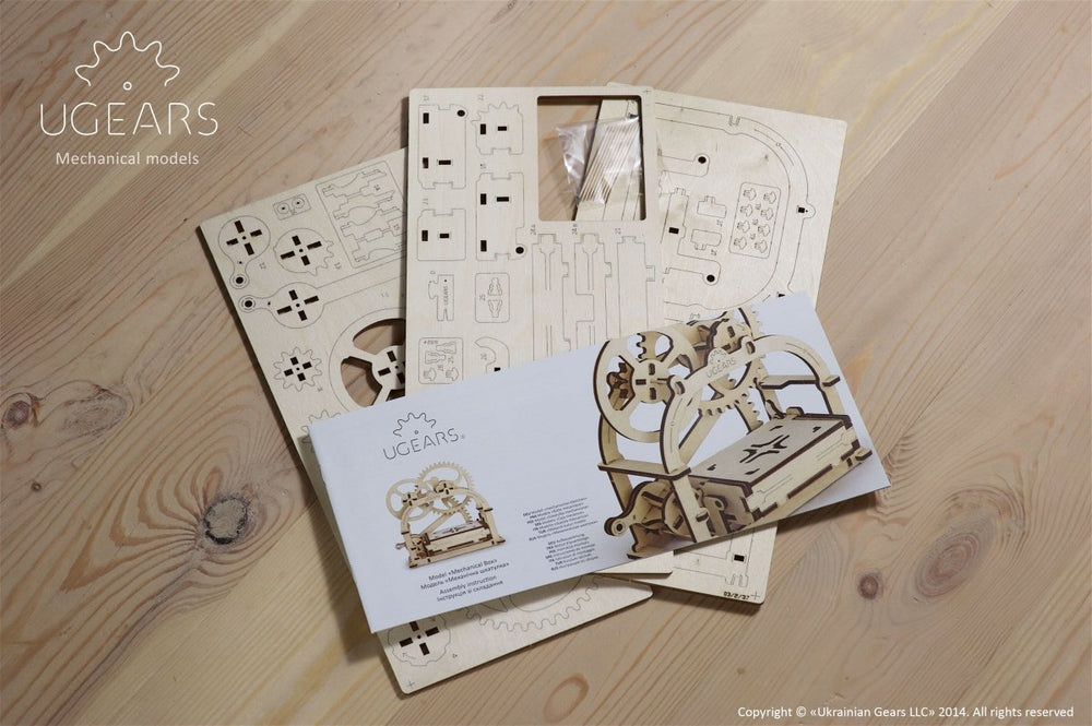 Ugears – Ugears Mechanische Schatzkiste Aus Holz - 3D Puzzle | 3D Holzpuzzle - Lama Welt