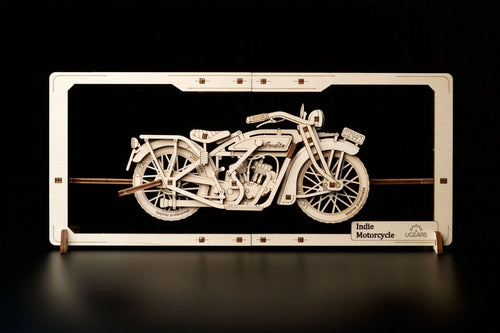 Ugears – Ugears Motorrad Puzzle Modell – 3D Holzbausatz Geschenk | 3D Holzpuzzle - Lama Welt