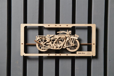 Ugears – Ugears Motorrad Puzzle Modell – 3D Holzbausatz Geschenk | 3D Holzpuzzle - Lama Welt