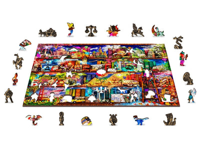 Weltreise - Bücherregal 505 L - Lama Welt