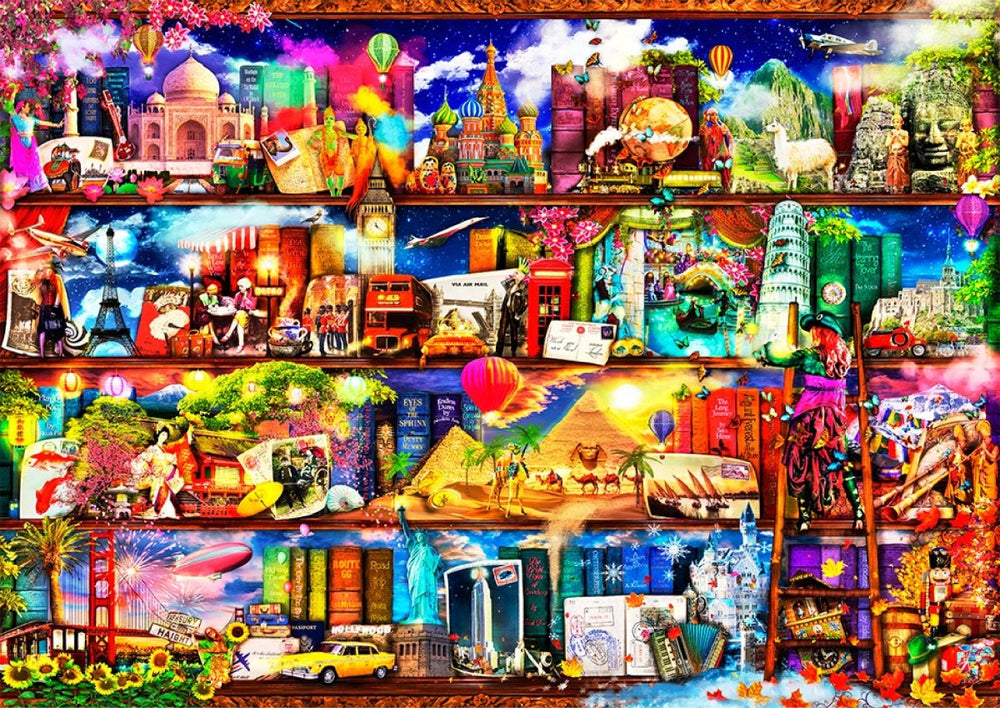 Weltreise - Bücherregal 505 L - Lama Welt