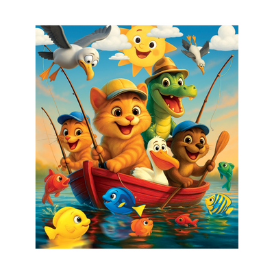 WOODEN.CITY – Angelabenteuer | 3D Holzpuzzle - Lama Welt