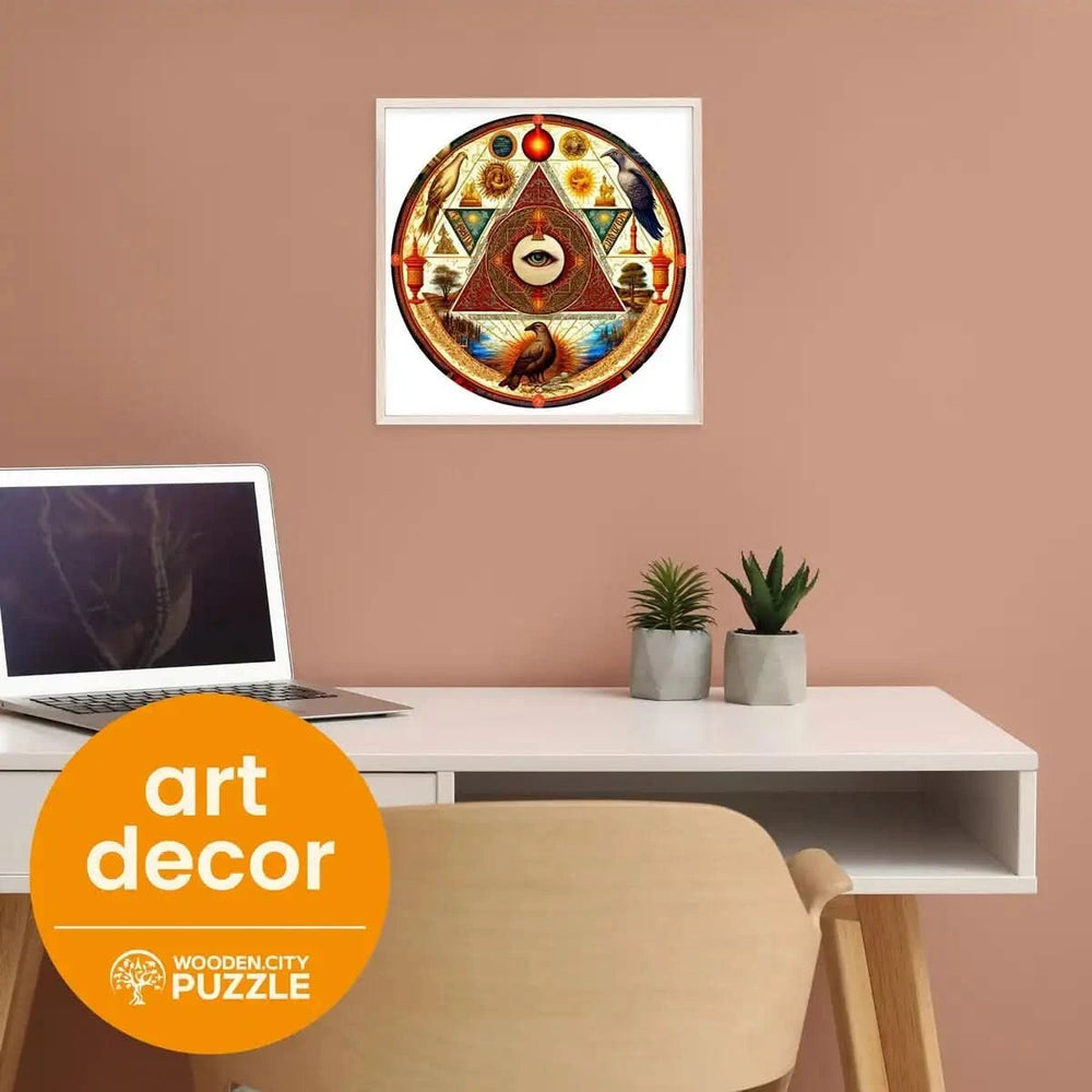 WOODEN.CITY – Auge Des Universums | 3D Holzpuzzle - Lama Welt