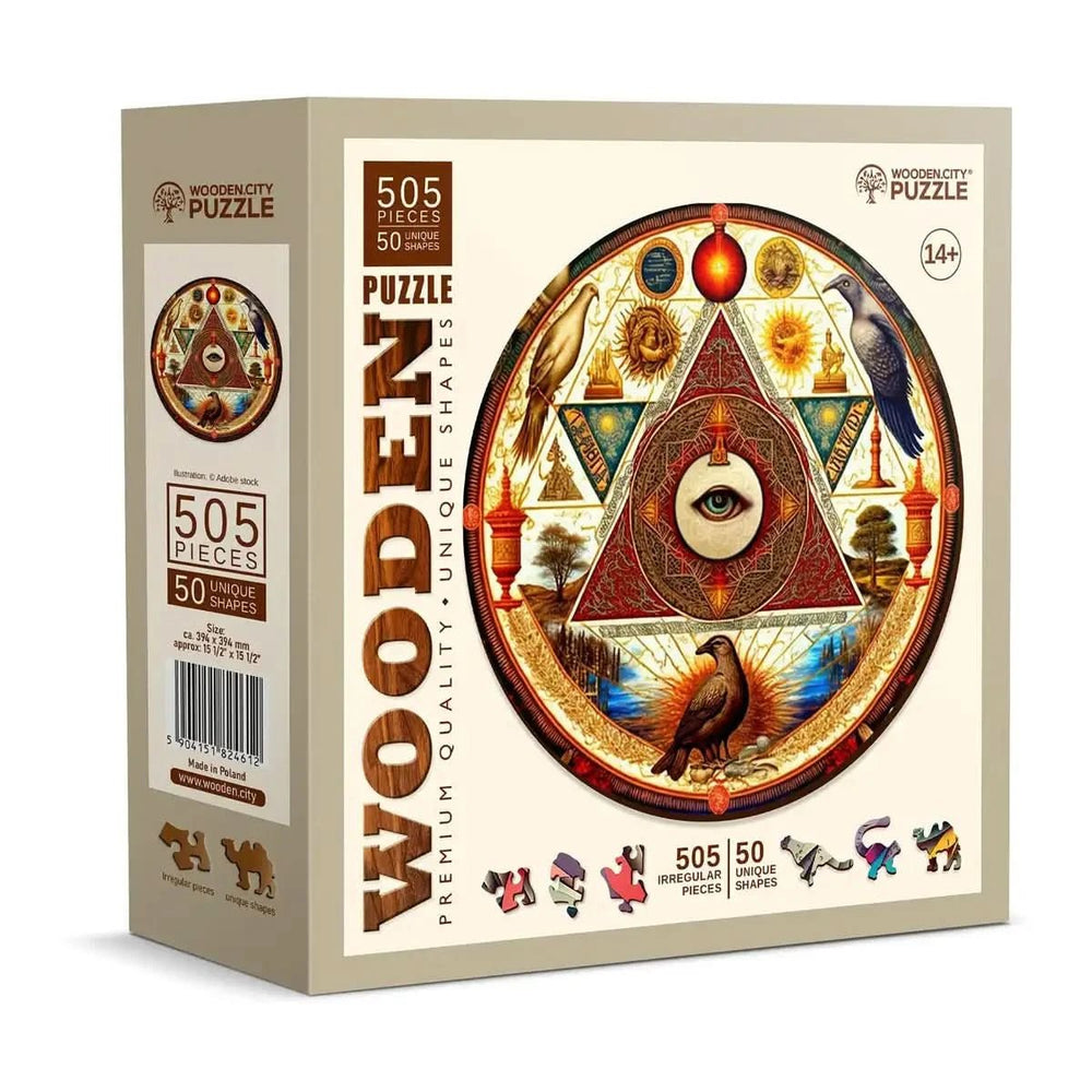 WOODEN.CITY – Auge Des Universums | 3D Holzpuzzle - Lama Welt