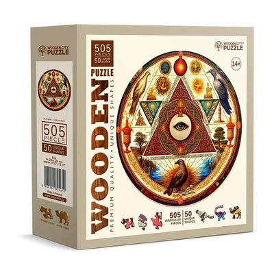 WOODEN.CITY – Auge Des Universums | 3D Holzpuzzle - Lama Welt