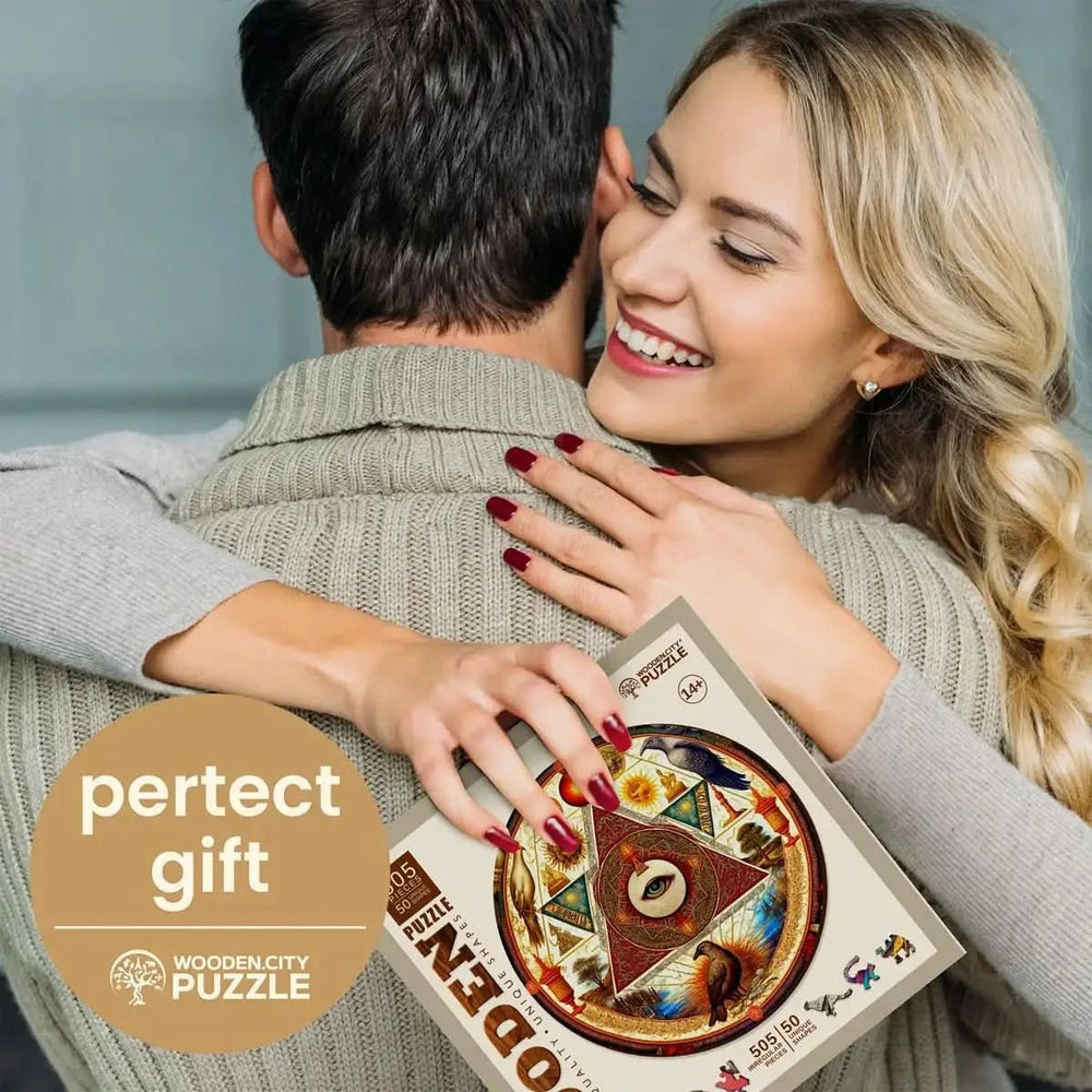 WOODEN.CITY – Auge Des Universums | 3D Holzpuzzle - Lama Welt