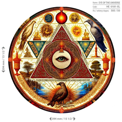 WOODEN.CITY – Auge Des Universums | 3D Holzpuzzle - Lama Welt