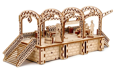 WOODEN.CITY – Bahnhof | 3D Holzpuzzle - Lama Welt