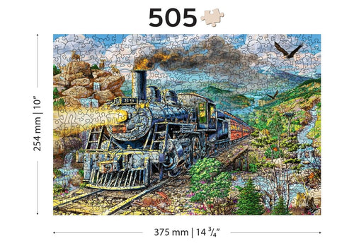 WOODEN.CITY – Bahnstrecke | 3D Holzpuzzle - Lama Welt