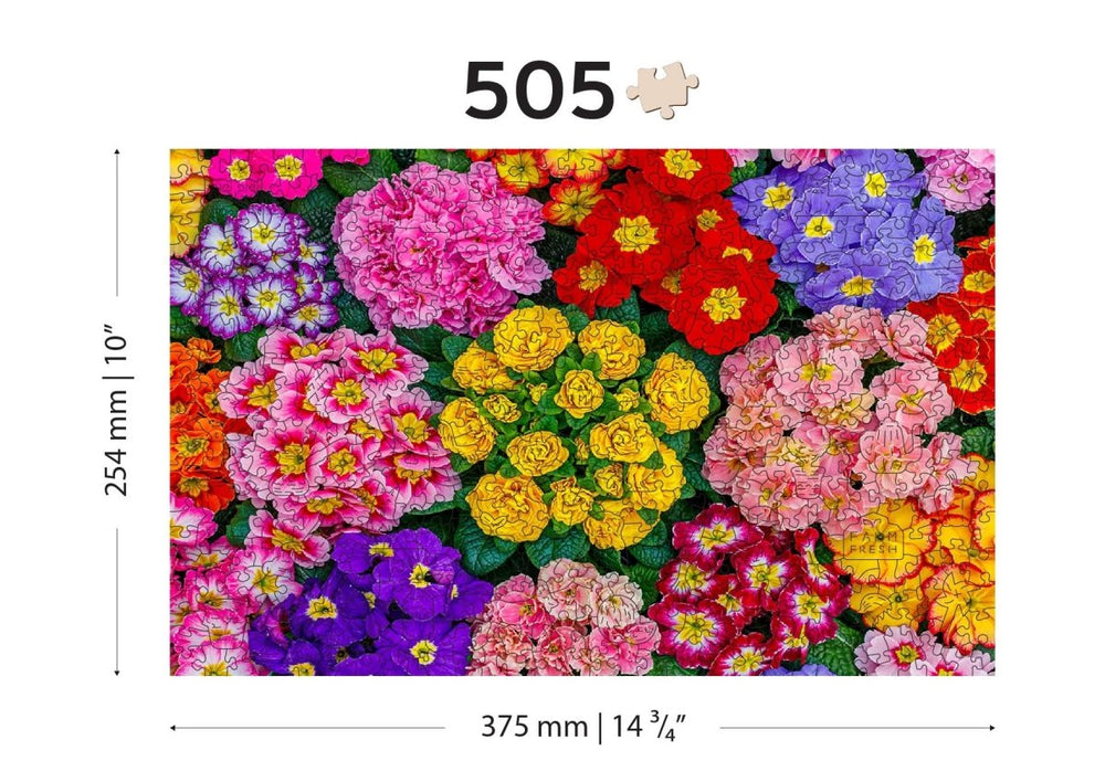 WOODEN.CITY – Blühende Blumen | 3D Holzpuzzle - Lama Welt