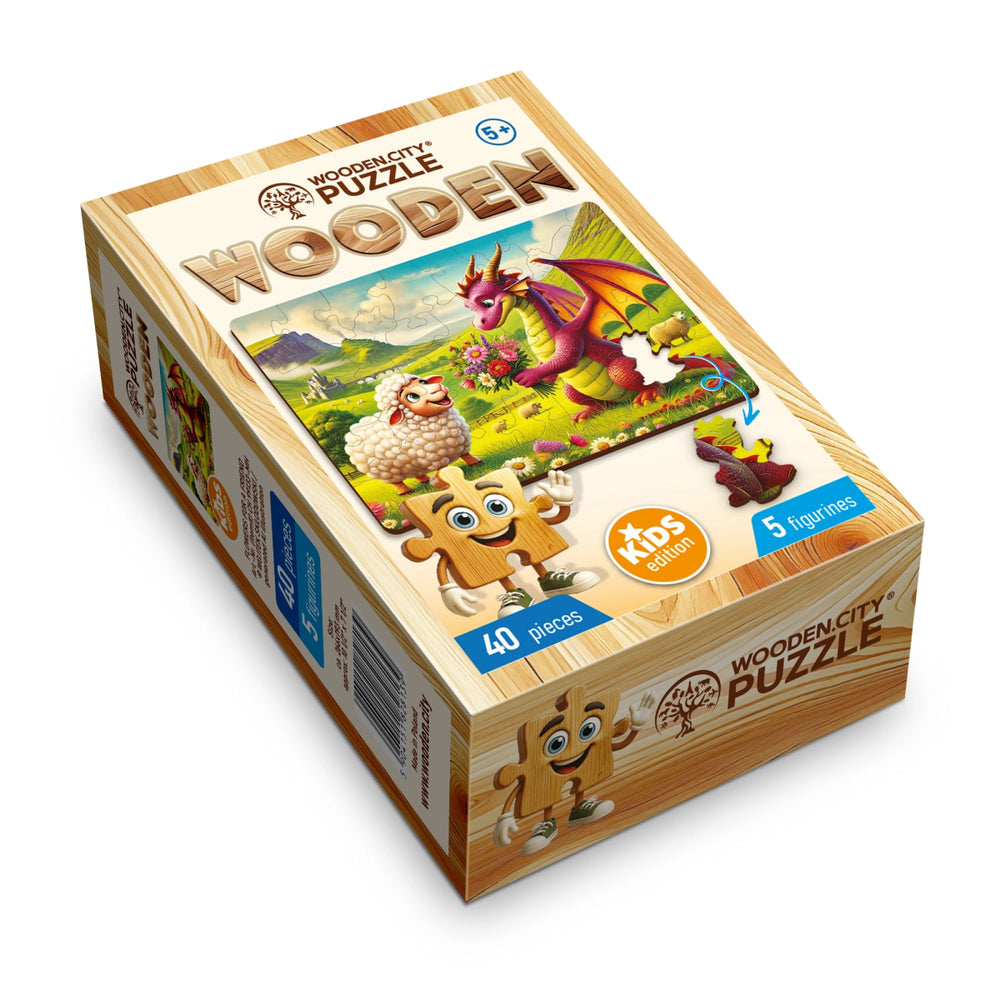 WOODEN.CITY – Blumen Für Einen Freund | 3D Holzpuzzle - Lama Welt