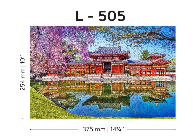 WOODEN.CITY – "Byodo - In Tempel, Kyoto, Japan | 3D Holzpuzzle - Lama Welt