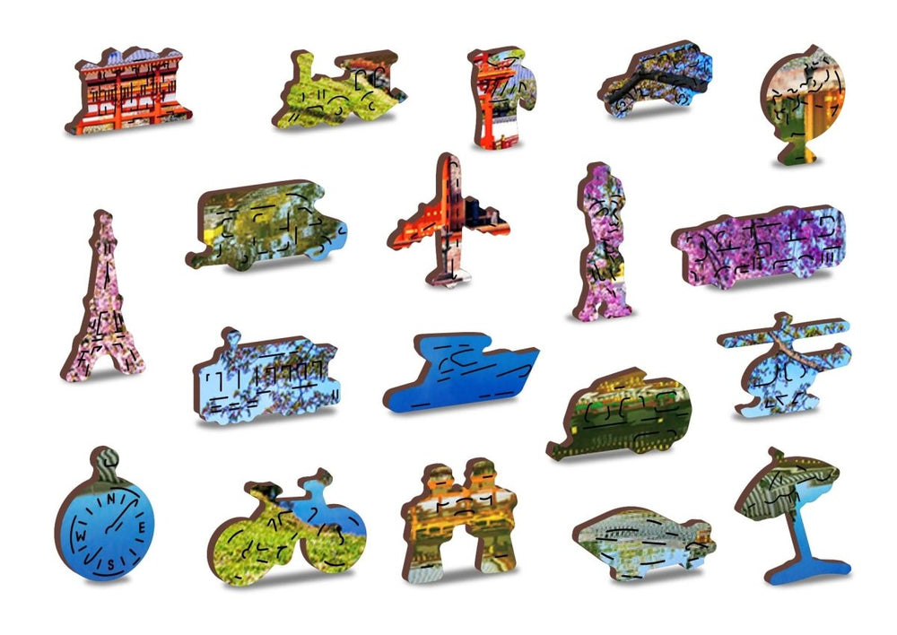 WOODEN.CITY – "Byodo - In Tempel, Kyoto, Japan | 3D Holzpuzzle - Lama Welt