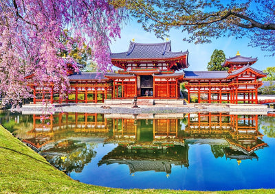 WOODEN.CITY – "Byodo - In Tempel, Kyoto, Japan | 3D Holzpuzzle - Lama Welt