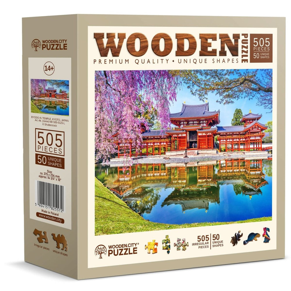 WOODEN.CITY – "Byodo - In Tempel, Kyoto, Japan | 3D Holzpuzzle - Lama Welt