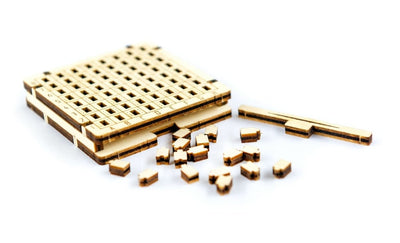 WOODEN.CITY – Dame - Spiel | 3D Holzpuzzle - Lama Welt