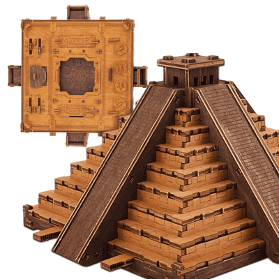 WOODEN.CITY – Escape Room Box Maya Pyramide | 3D Holzpuzzle - Lama Welt