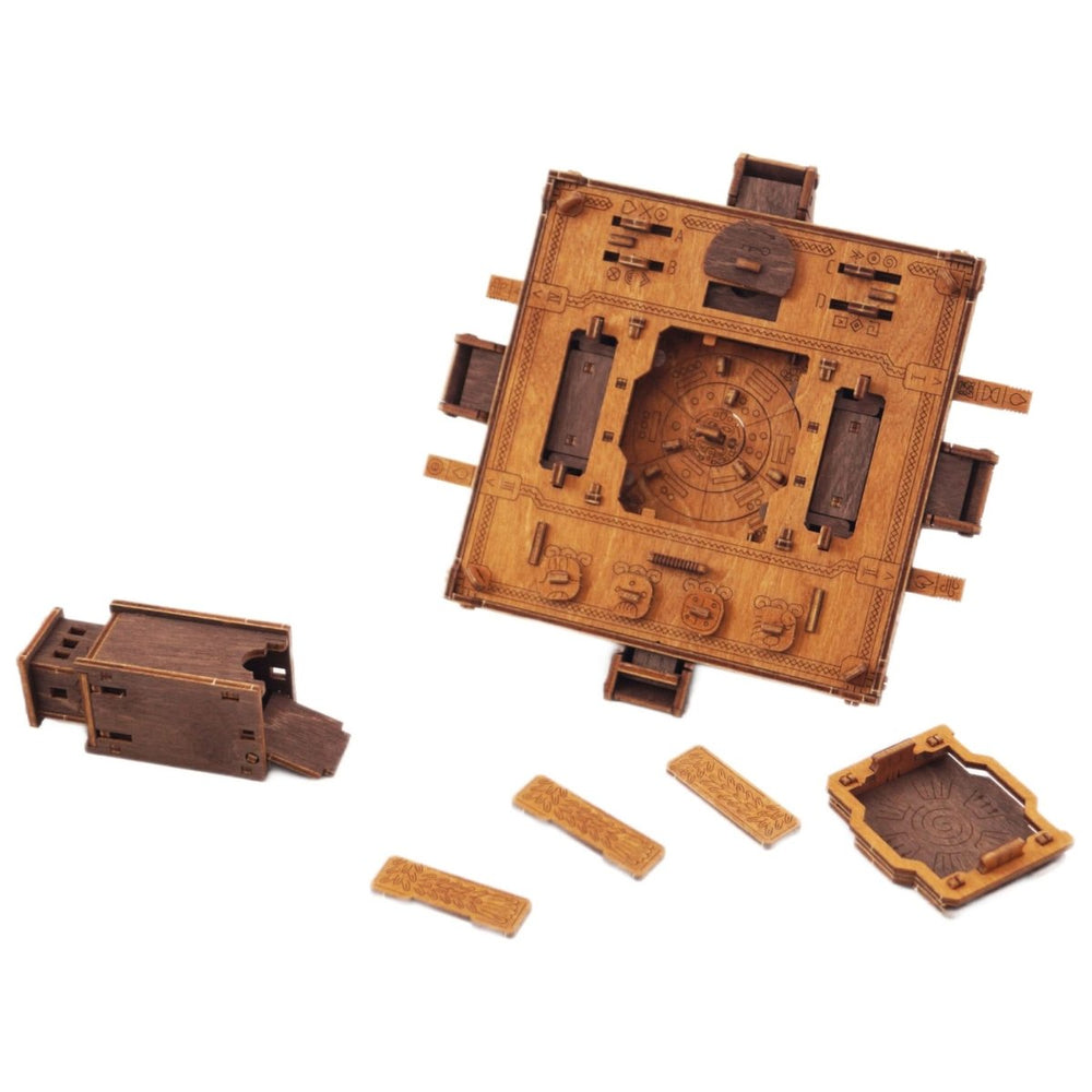 WOODEN.CITY – Escape Room Box Maya Pyramide | 3D Holzpuzzle - Lama Welt