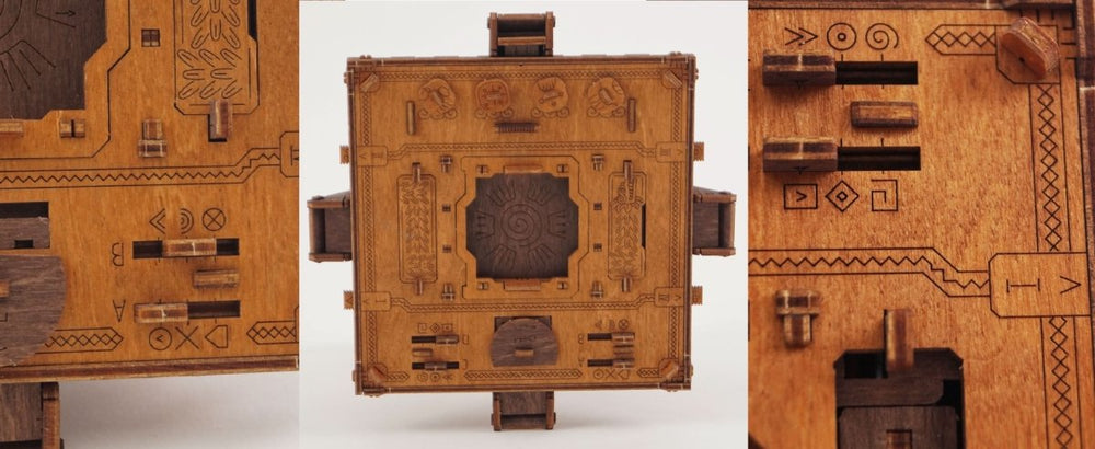 WOODEN.CITY – Escape Room Box Maya Pyramide | 3D Holzpuzzle - Lama Welt