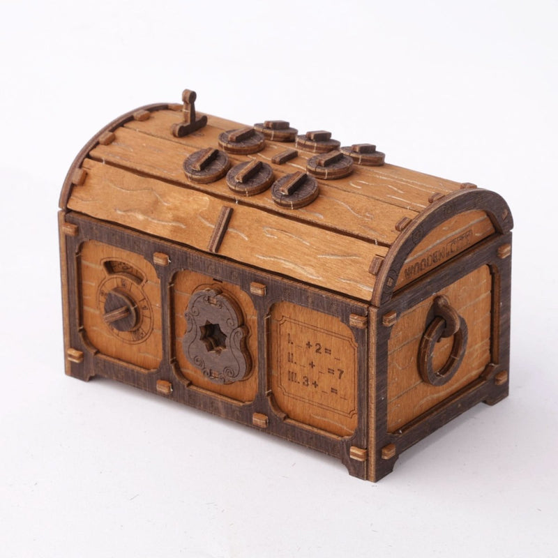 WOODEN.CITY – Escape Room Schatztruhe | 3D Holzpuzzle - Lama Welt