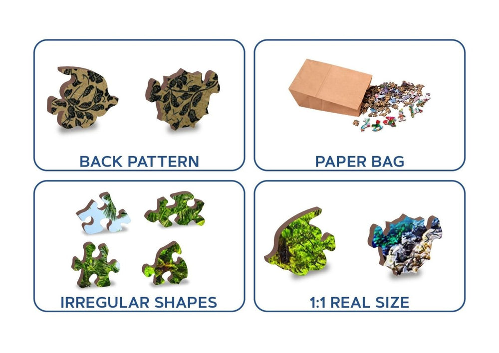 WOODEN.CITY – Exotische Schatzinsel | 3D Holzpuzzle - Lama Welt