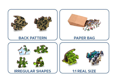 WOODEN.CITY – Exotische Schatzinsel | 3D Holzpuzzle - Lama Welt