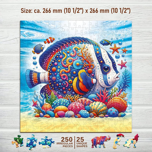 WOODEN.CITY – Exotischer Fisch | 3D Holzpuzzle - Lama Welt