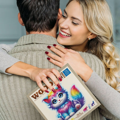 WOODEN.CITY – Fantasy - Kätzchen | 3D Holzpuzzle - Lama Welt