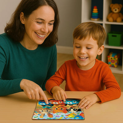 WOODEN.CITY – Fröhliche Kart - Rallye | 3D Holzpuzzle - Lama Welt