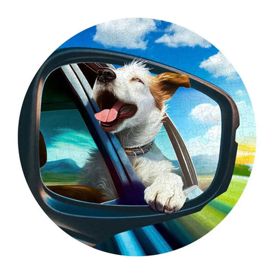 WOODEN.CITY – Fröhlicher Hund | 3D Holzpuzzle - Lama Welt