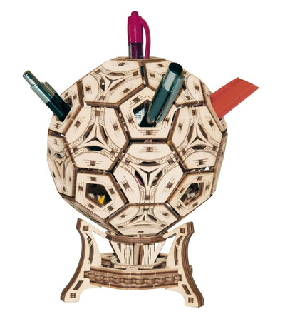 WOODEN.CITY – Fußball - Weltcup Multifunktional - Organizer | 3D Holzpuzzle - Lama Welt